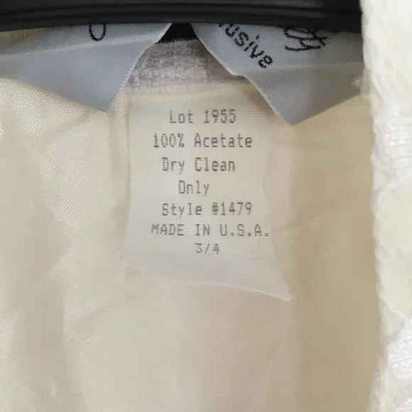 Lilia Smitty Vintage White Lace Beaded Sequin Top Size 3/4 - Picture 2 of 9